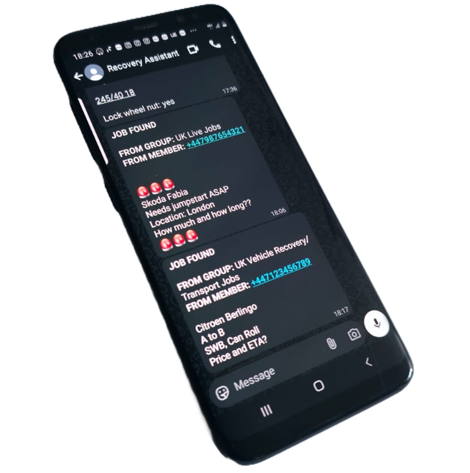 WhatsApp Recovery Job Alerts Demo